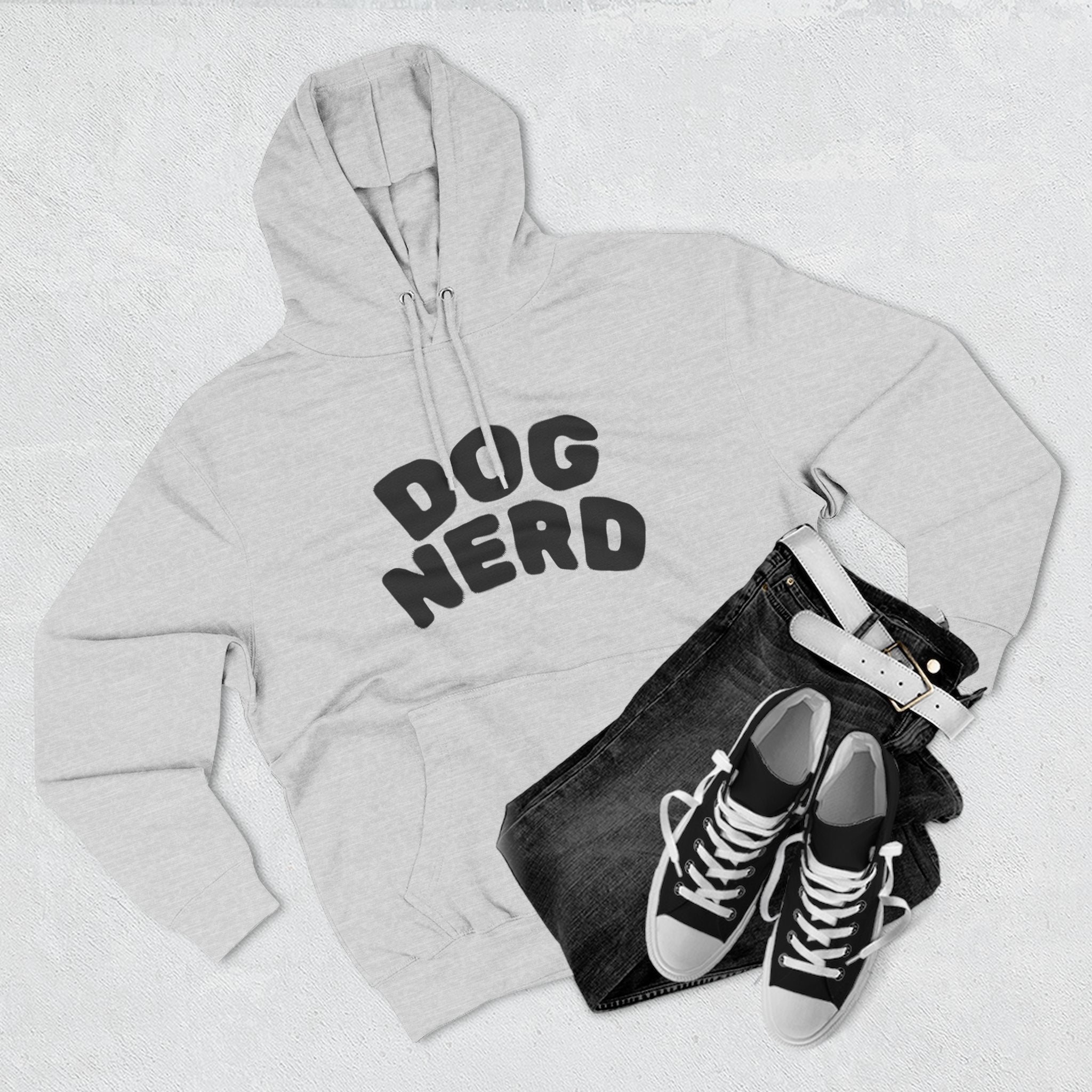 Dog Nerd Fleece Hoodie - Perfect for the Cooler Months.