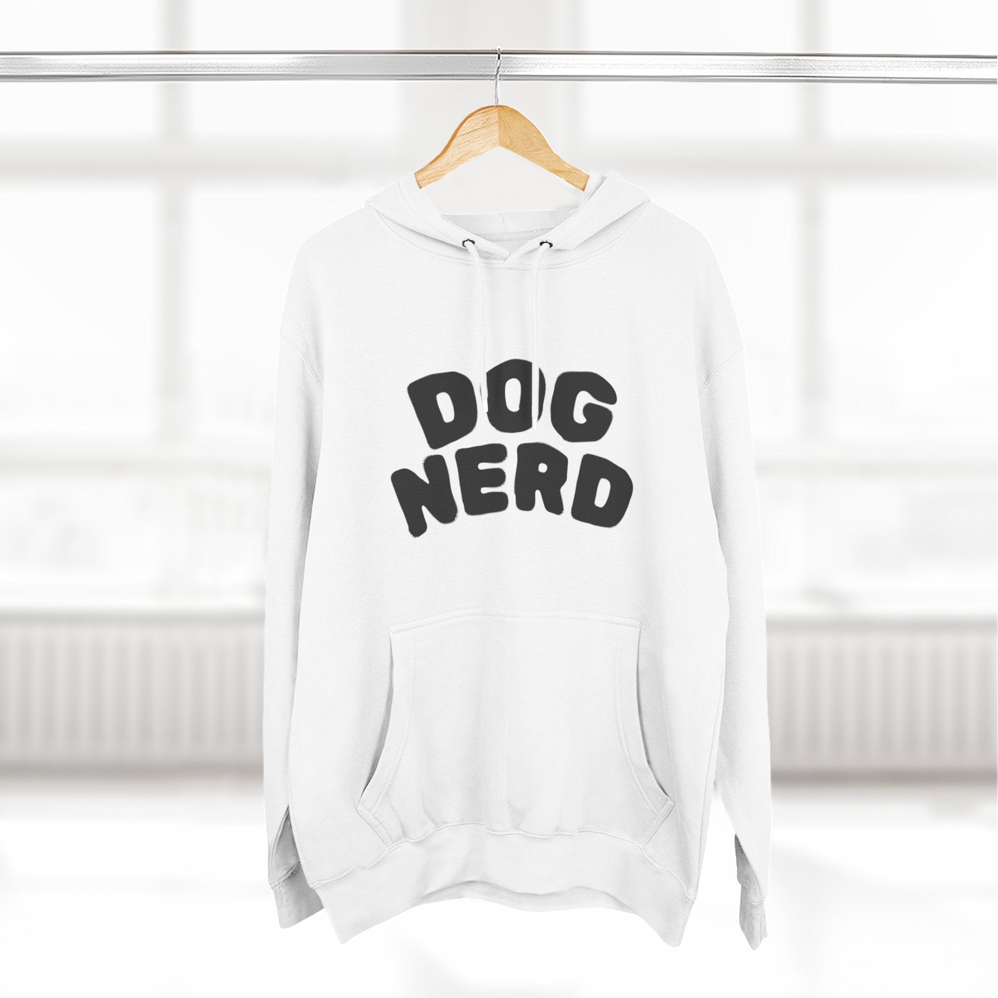 Dog Nerd Fleece Hoodie - Perfect for the Cooler Months.