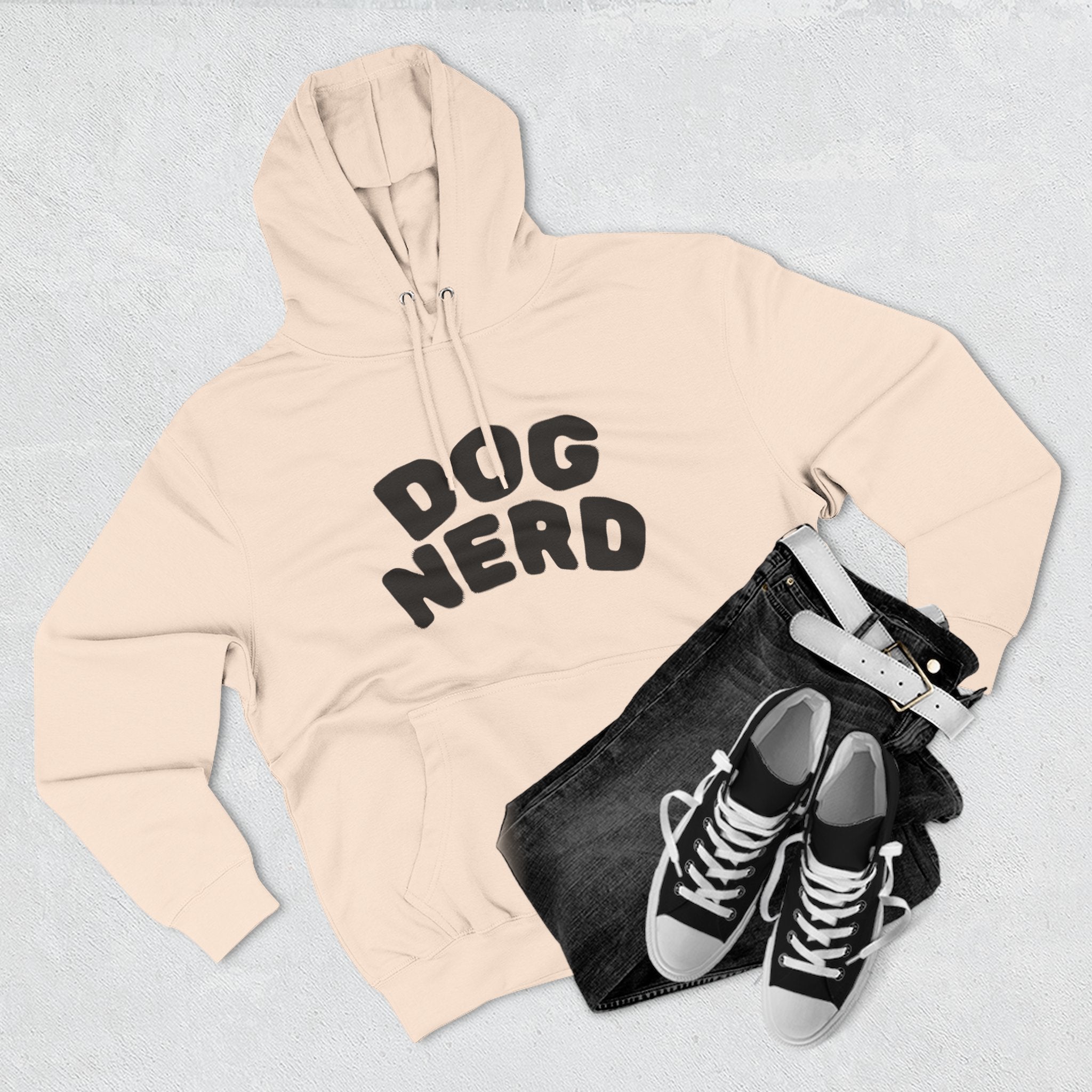Dog Nerd Fleece Hoodie - Perfect for the Cooler Months.