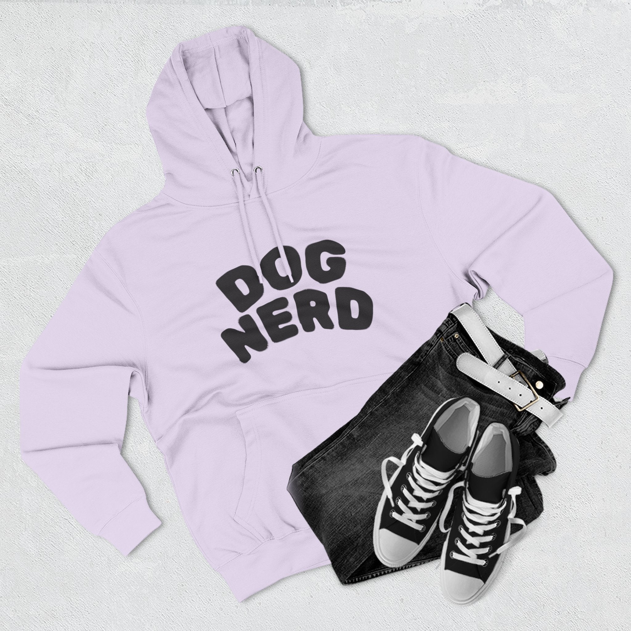 Dog Nerd Fleece Hoodie - Perfect for the Cooler Months.