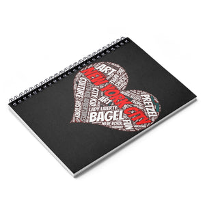 I Heart New York Black Spiral Notebook - Ruled Line