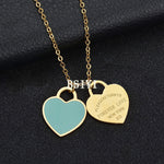 New York Forever Love Heart Pendant Necklace