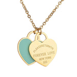 New York Forever Love Heart Pendant Necklace