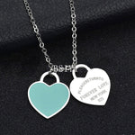 New York Forever Love Heart Pendant Necklace