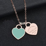 New York Forever Love Heart Pendant Necklace